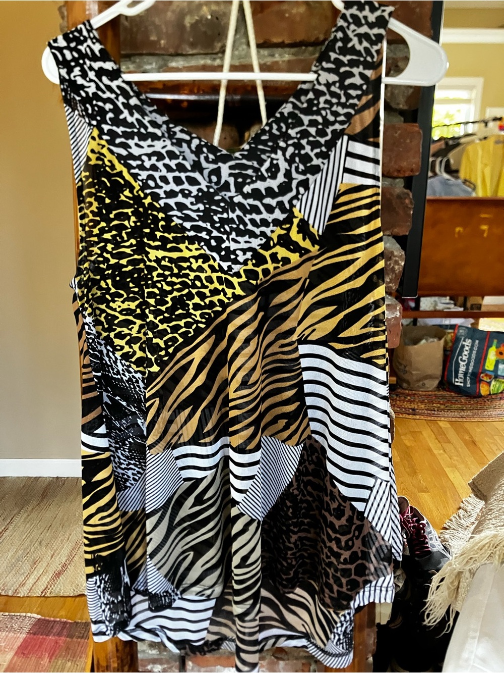 Vintage Lynn Ritchie Silver Mesh Tank Top - Size Large